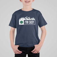 Funny Snowboard Ski T Shirt For Kid I'm Easy Mountain Sign Retro Vintage - Wonder Print Shop