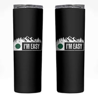 Funny Snowboard Ski Skinny Tumbler I'm Easy Mountain Sign Retro Vintage - Wonder Print Shop