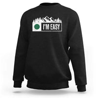 Funny Snowboard Ski Sweatshirt I'm Easy Mountain Sign Retro Vintage - Wonder Print Shop