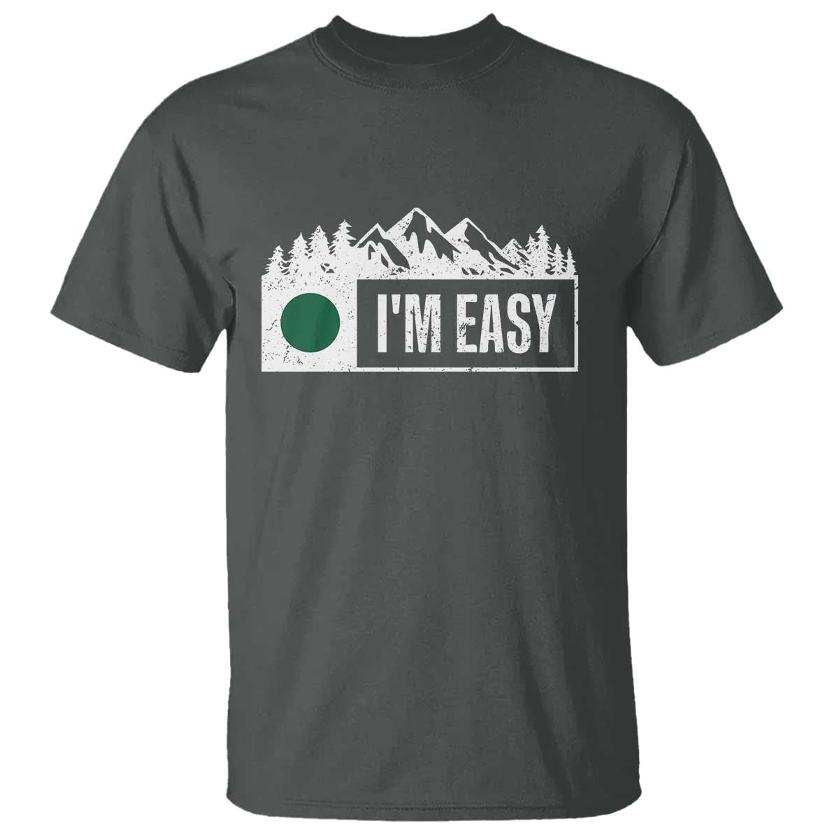 Funny Snowboard Ski T Shirt I'm Easy Mountain Sign Retro Vintage - Wonder Print Shop