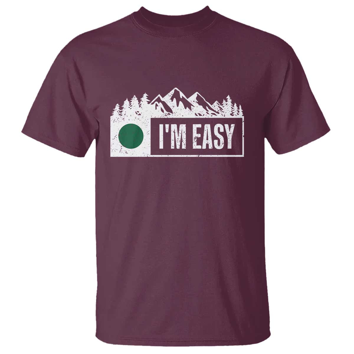 Funny Snowboard Ski T Shirt I'm Easy Mountain Sign Retro Vintage - Wonder Print Shop