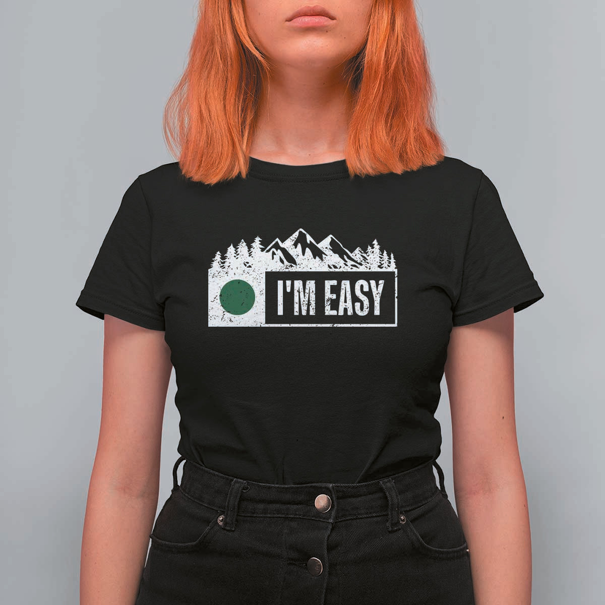 Funny Snowboard Ski T Shirt For Women I'm Easy Mountain Sign Retro Vintage - Wonder Print Shop