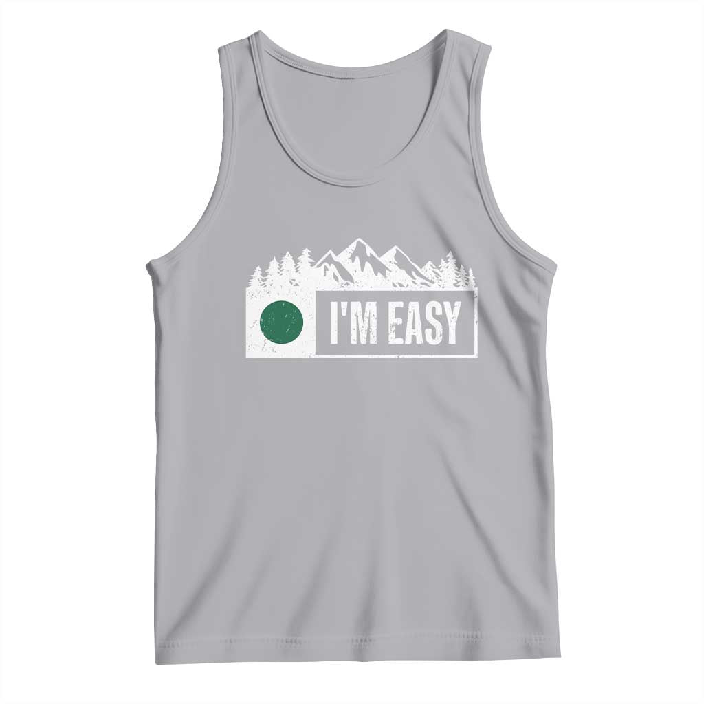 Funny Snowboard Ski Tank Top I'm Easy Mountain Sign Retro Vintage - Wonder Print Shop