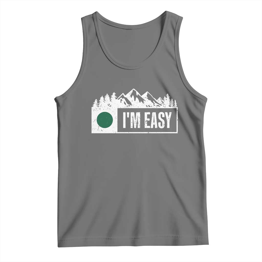 Funny Snowboard Ski Tank Top I'm Easy Mountain Sign Retro Vintage - Wonder Print Shop