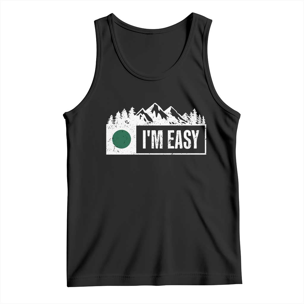 Funny Snowboard Ski Tank Top I'm Easy Mountain Sign Retro Vintage - Wonder Print Shop