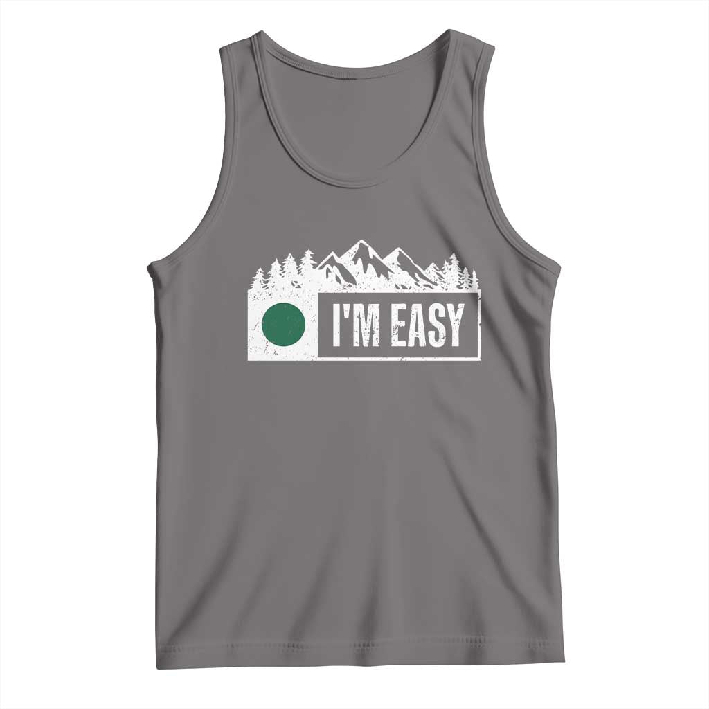 Funny Snowboard Ski Tank Top I'm Easy Mountain Sign Retro Vintage - Wonder Print Shop