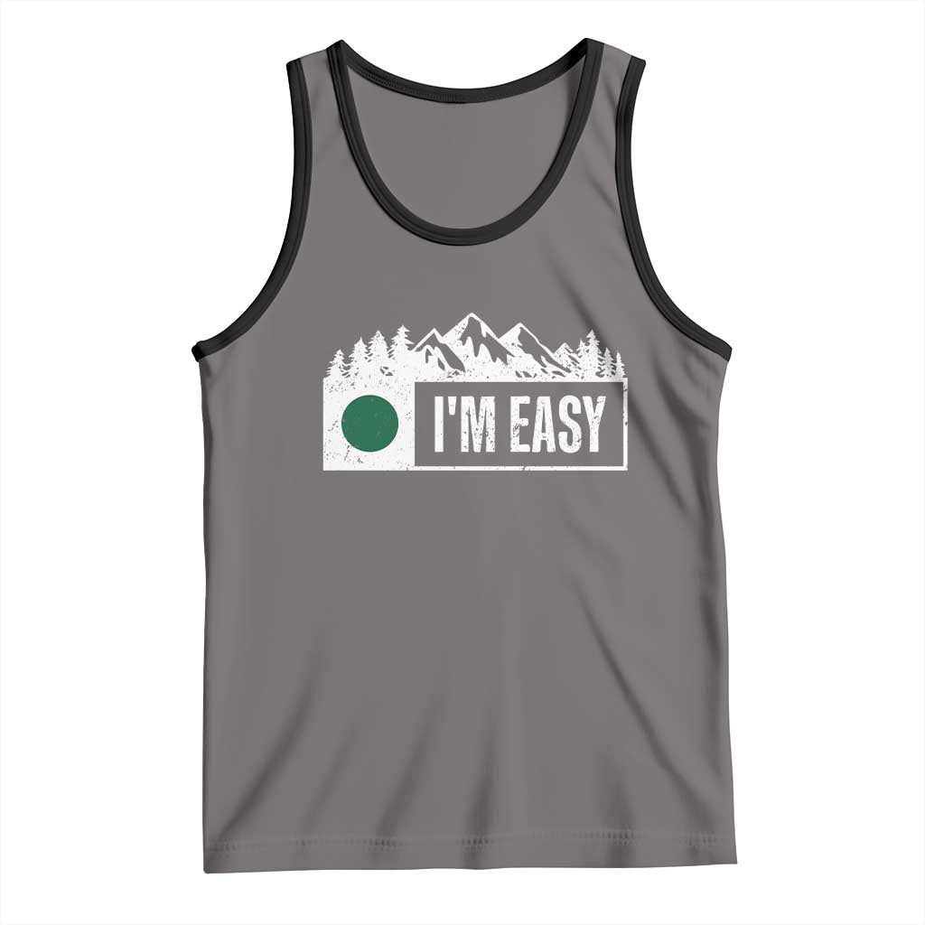 Funny Snowboard Ski Tank Top I'm Easy Mountain Sign Retro Vintage - Wonder Print Shop