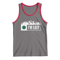 Funny Snowboard Ski Tank Top I'm Easy Mountain Sign Retro Vintage - Wonder Print Shop