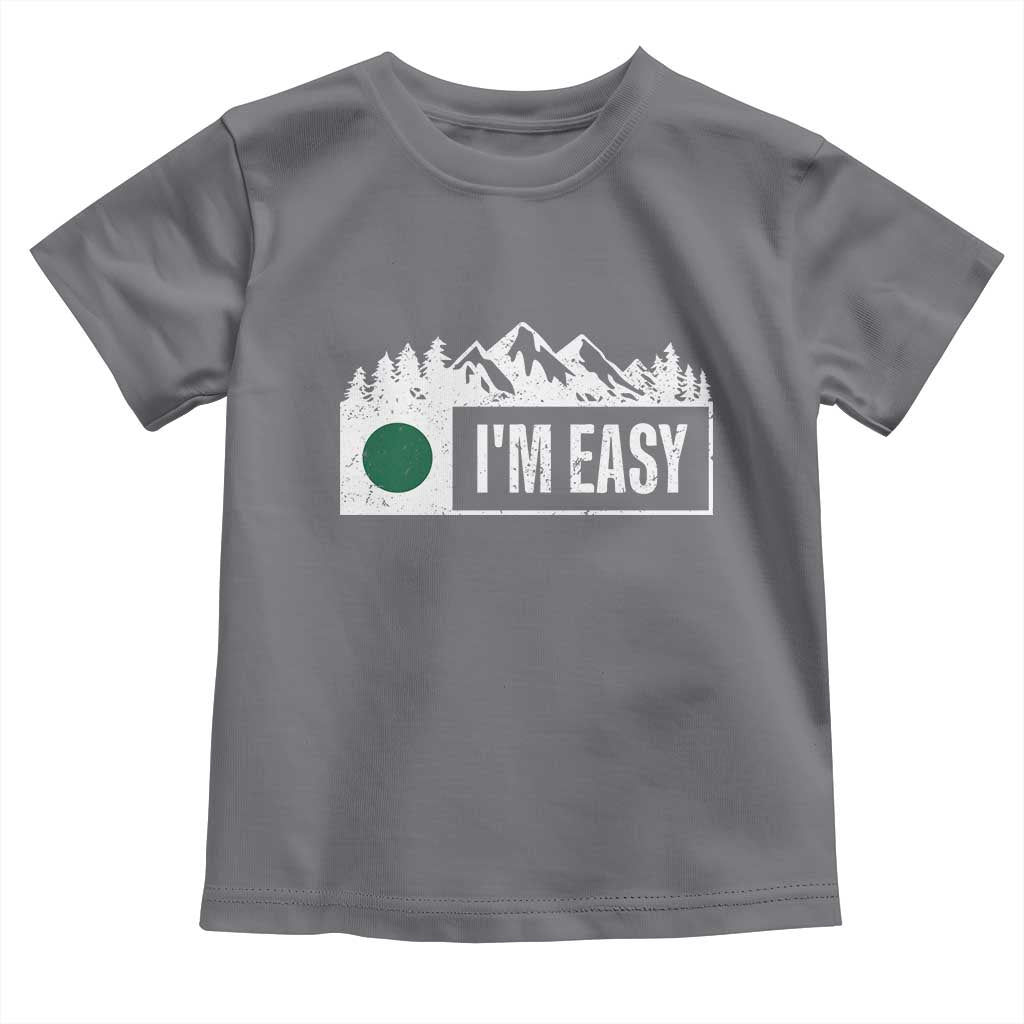 Funny Snowboard Ski Toddler T Shirt I'm Easy Mountain Sign Retro Vintage - Wonder Print Shop