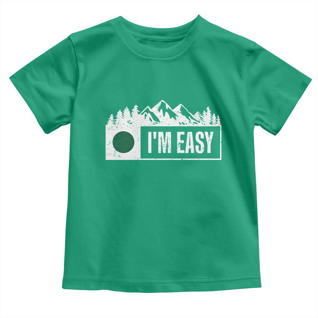 Funny Snowboard Ski Toddler T Shirt I'm Easy Mountain Sign Retro Vintage - Wonder Print Shop