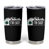 Funny Snowboard Ski Tumbler Cup I'm Easy Mountain Sign Retro Vintage - Wonder Print Shop
