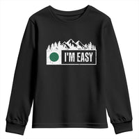 Funny Snowboard Ski Youth Sweatshirt I'm Easy Mountain Sign Retro Vintage - Wonder Print Shop