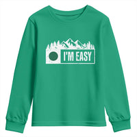 Funny Snowboard Ski Youth Sweatshirt I'm Easy Mountain Sign Retro Vintage - Wonder Print Shop