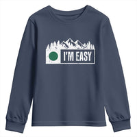Funny Snowboard Ski Youth Sweatshirt I'm Easy Mountain Sign Retro Vintage - Wonder Print Shop