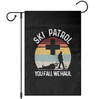 Ski Patrol You Fall We Haul Garden Flag Funny Skiing Skier Winter Sport - Wonder Print Shop