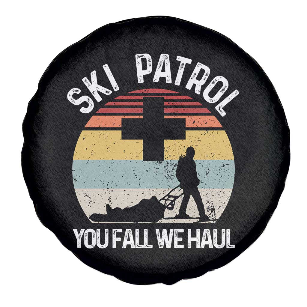 Ski Patrol You Fall We Haul Spare Tire Cover Funny Skiing Skier Winter Sport - Wonder Print Shop