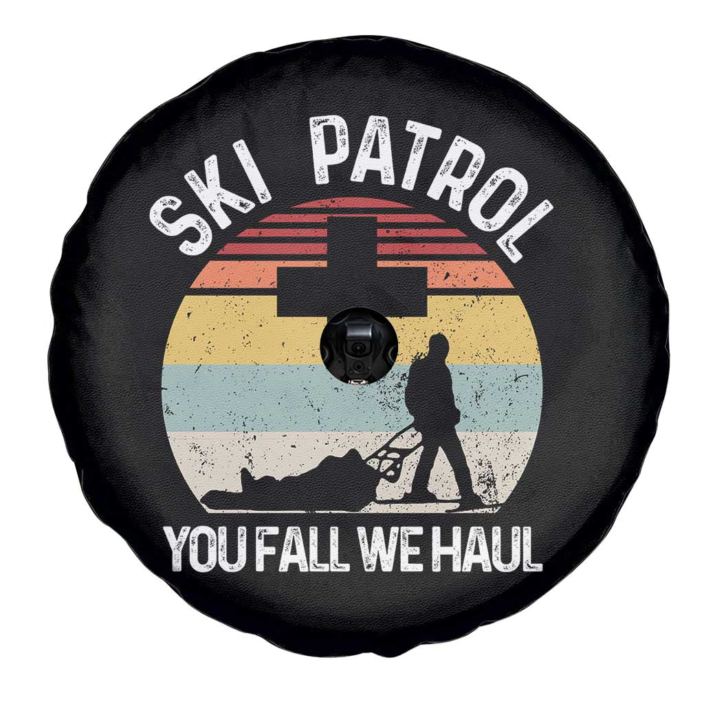 Ski Patrol You Fall We Haul Spare Tire Cover Funny Skiing Skier Winter Sport - Wonder Print Shop