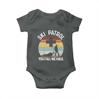 Ski Patrol You Fall We Haul Baby Onesie Funny Skiing Skier Winter Sport - Wonder Print Shop