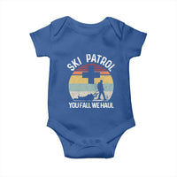 Ski Patrol You Fall We Haul Baby Onesie Funny Skiing Skier Winter Sport - Wonder Print Shop