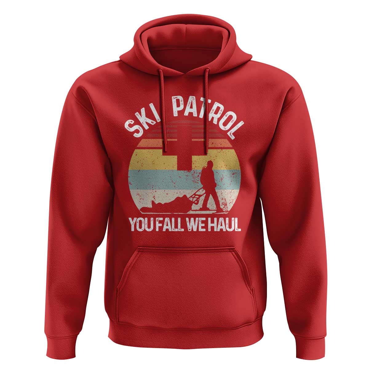 Ski Patrol You Fall We Haul Hoodie Funny Skiing Skier Winter Sport - Wonder Print Shop
