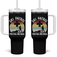 Ski Patrol You Fall We Haul Tumbler With Handle Funny Skiing Skier Winter Sport - Wonder Print Shop