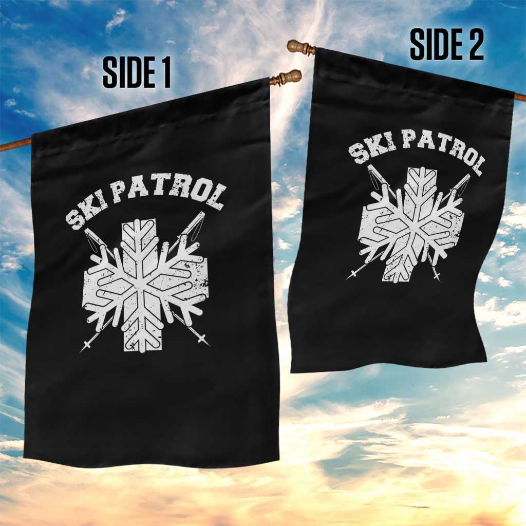 Ski Patrol Garden Flag Mountain Rescue Winter Slopes Skiing Snowboarding - Wonder Print Shop