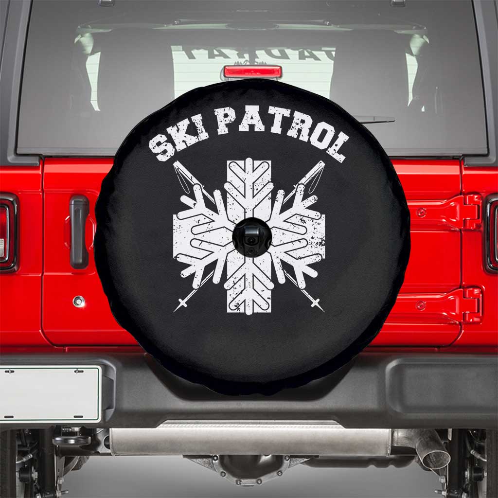 Ski Patrol Spare Tire Cover Mountain Rescue Winter Slopes Skiing Snowboarding - Wonder Print Shop