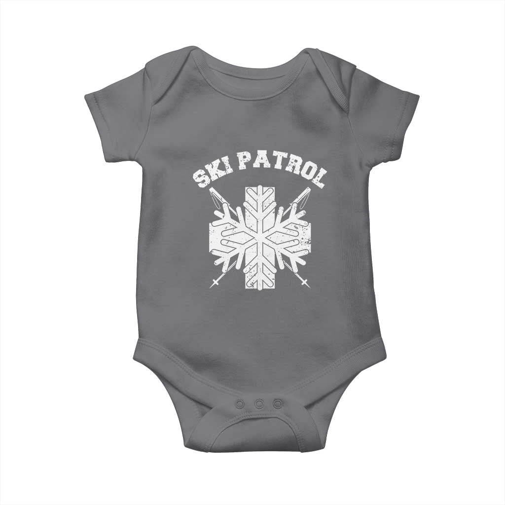 Ski Patrol Baby Onesie Mountain Rescue Winter Slopes Skiing Snowboarding - Wonder Print Shop