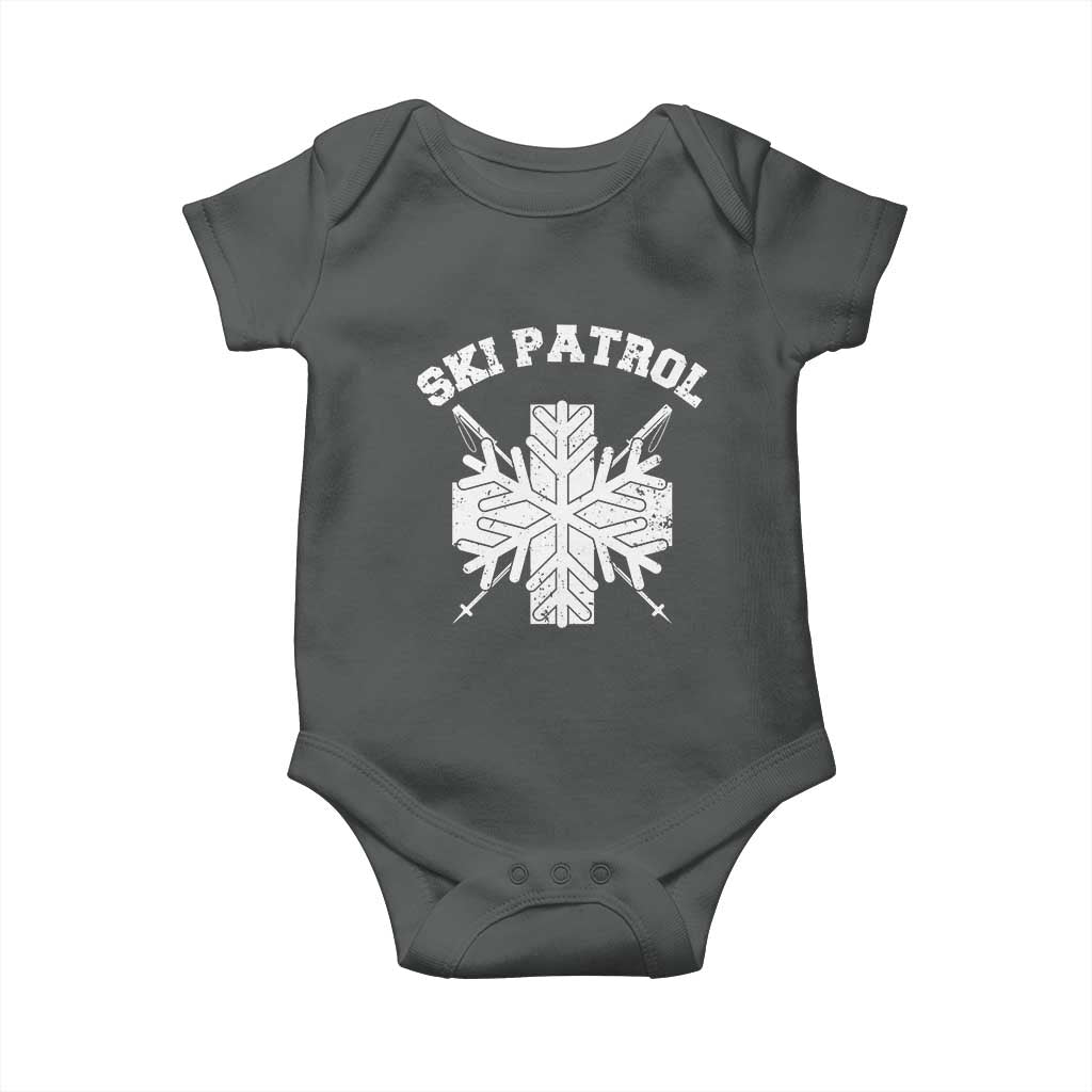 Ski Patrol Baby Onesie Mountain Rescue Winter Slopes Skiing Snowboarding - Wonder Print Shop