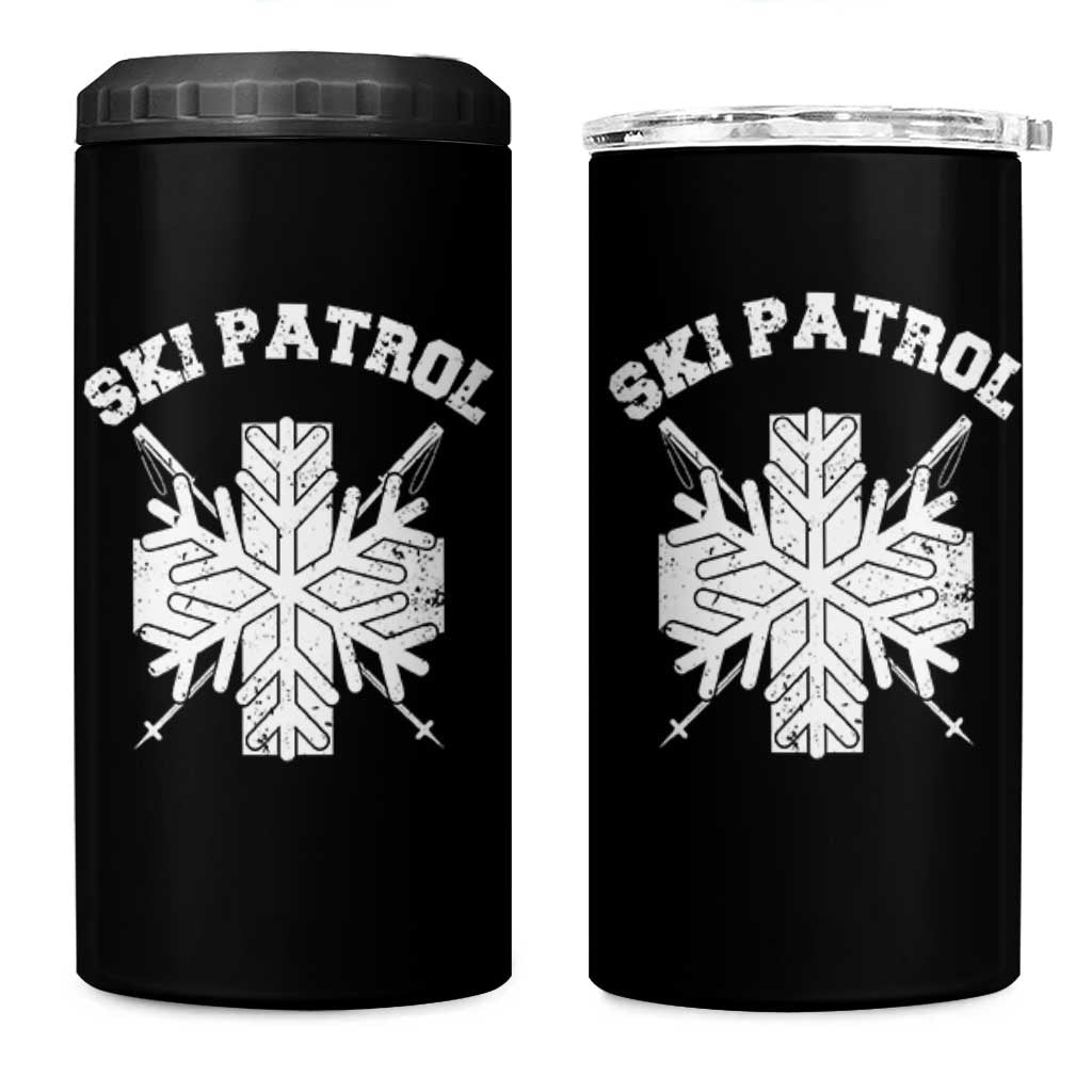 Ski Patrol 4 in 1 Can Cooler Tumbler Mountain Rescue Winter Slopes Skiing Snowboarding - Wonder Print Shop