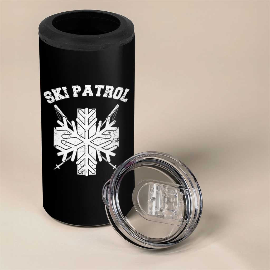 Ski Patrol 4 in 1 Can Cooler Tumbler Mountain Rescue Winter Slopes Skiing Snowboarding - Wonder Print Shop
