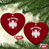 Ski Patrol Ceramic Ornament Mountain Rescue Winter Slopes Skiing Snowboarding - Wonder Print Shop