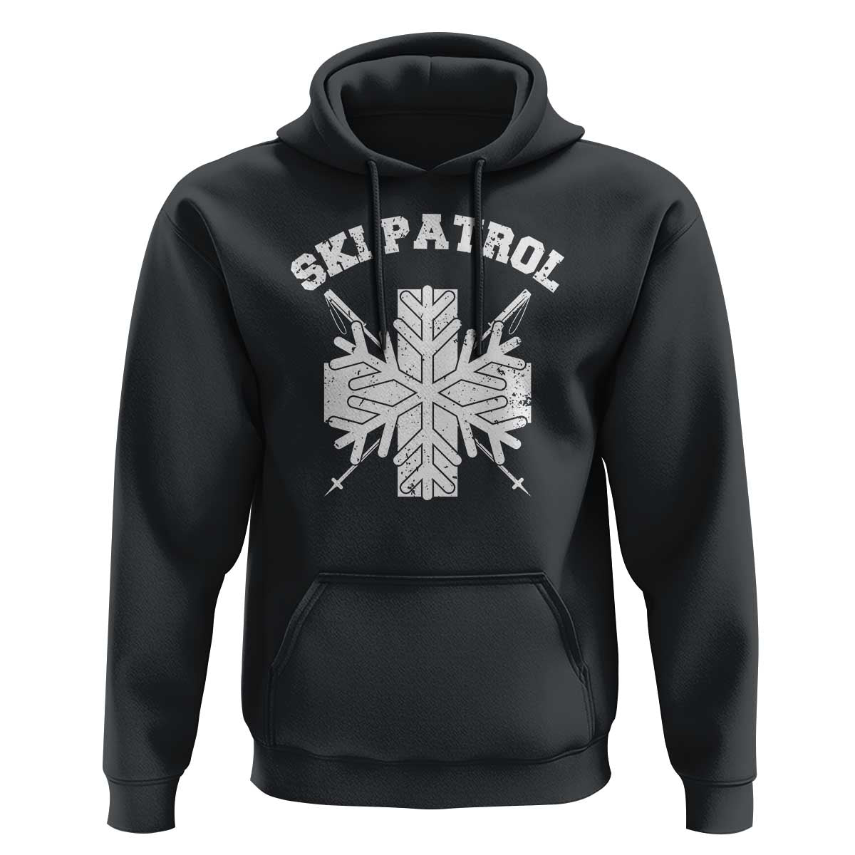 Ski Patrol Hoodie Mountain Rescue Winter Slopes Skiing Snowboarding - Wonder Print Shop