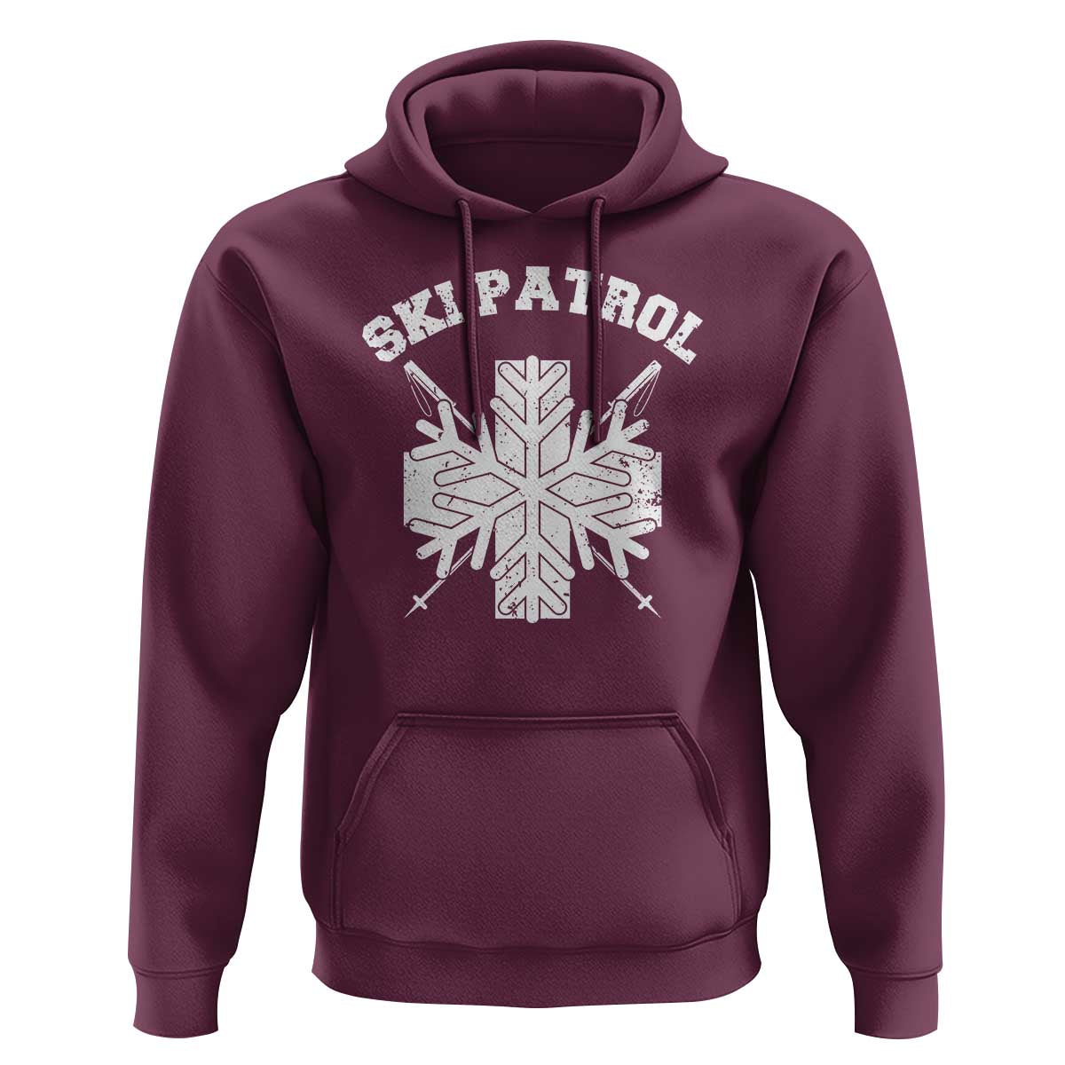 Ski Patrol Hoodie Mountain Rescue Winter Slopes Skiing Snowboarding - Wonder Print Shop