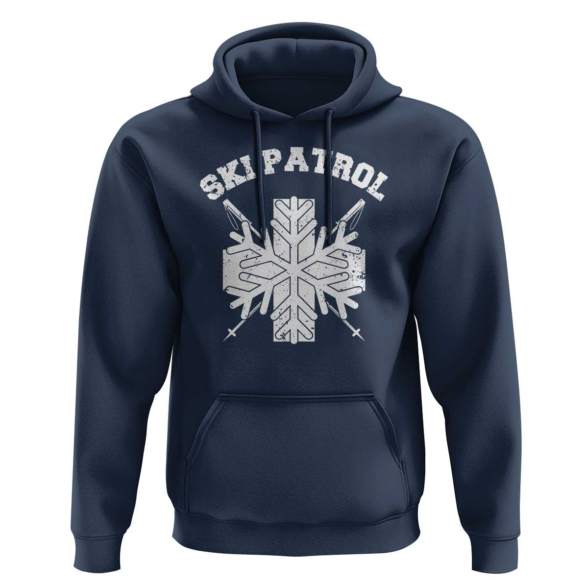 Ski Patrol Hoodie Mountain Rescue Winter Slopes Skiing Snowboarding - Wonder Print Shop