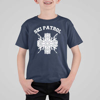 Ski Patrol T Shirt For Kid Mountain Rescue Winter Slopes Skiing Snowboarding - Wonder Print Shop