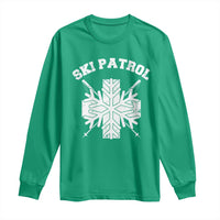 Ski Patrol Long Sleeve Shirt Mountain Rescue Winter Slopes Skiing Snowboarding - Wonder Print Shop