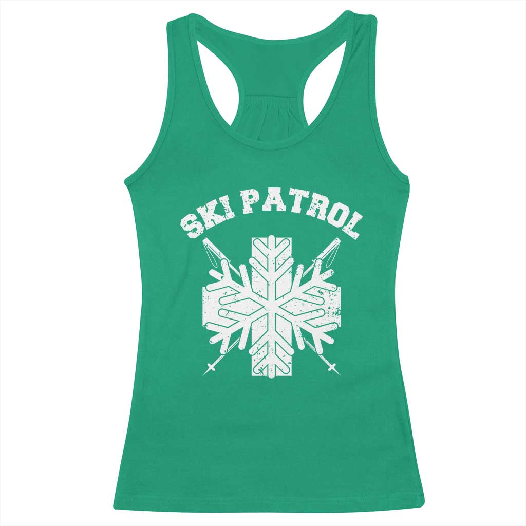 Ski Patrol Racerback Tank Top Mountain Rescue Winter Slopes Skiing Snowboarding - Wonder Print Shop