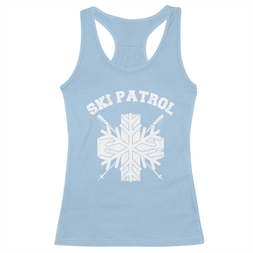 Ski Patrol Racerback Tank Top Mountain Rescue Winter Slopes Skiing Snowboarding - Wonder Print Shop