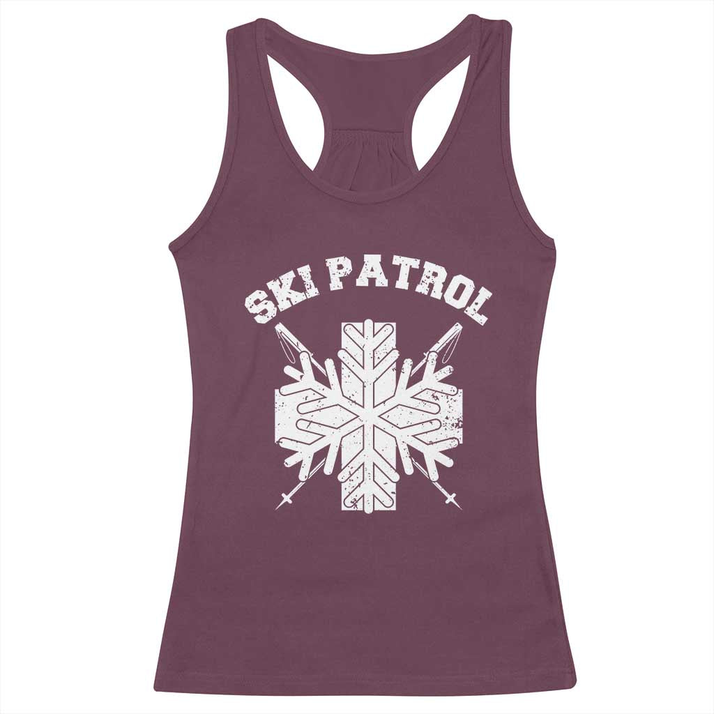 Ski Patrol Racerback Tank Top Mountain Rescue Winter Slopes Skiing Snowboarding - Wonder Print Shop
