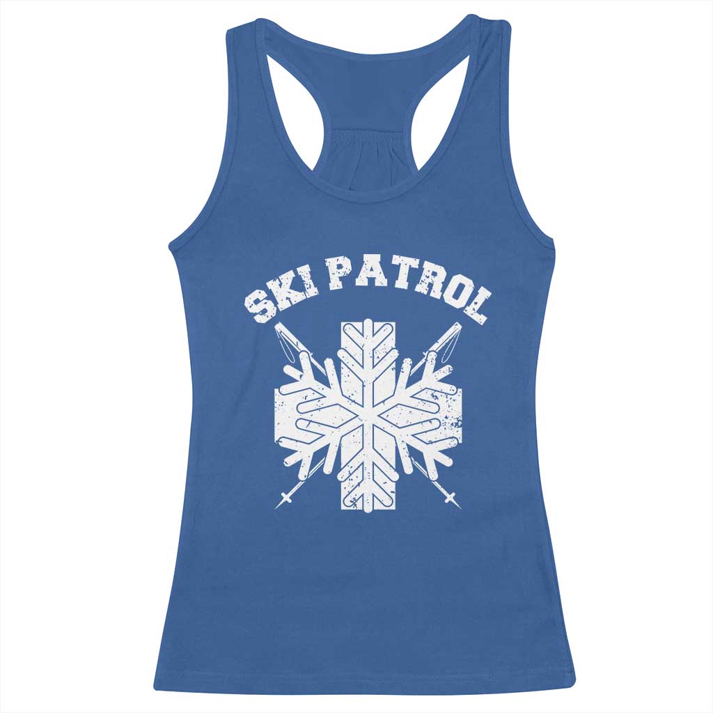 Ski Patrol Racerback Tank Top Mountain Rescue Winter Slopes Skiing Snowboarding - Wonder Print Shop