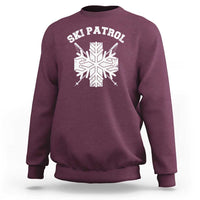 Ski Patrol Sweatshirt Mountain Rescue Winter Slopes Skiing Snowboarding - Wonder Print Shop