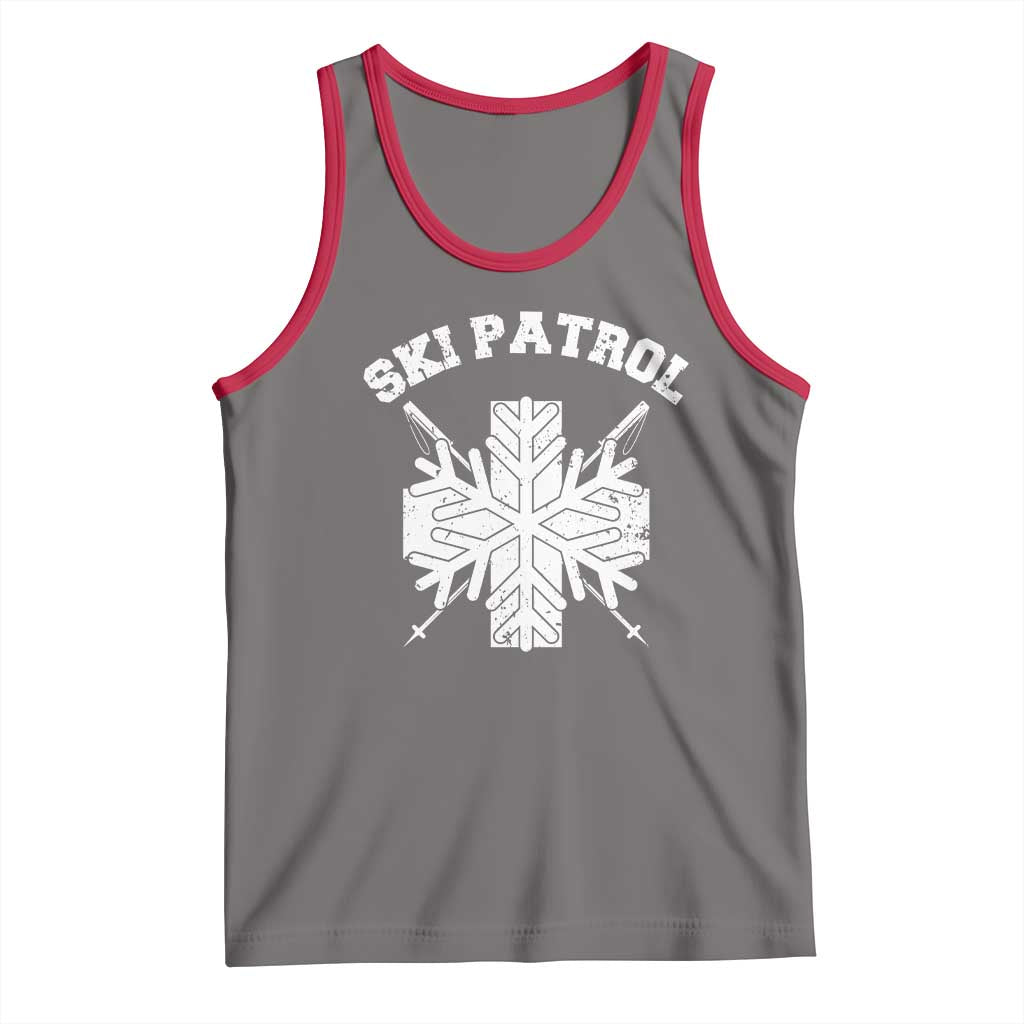Ski Patrol Tank Top Mountain Rescue Winter Slopes Skiing Snowboarding - Wonder Print Shop