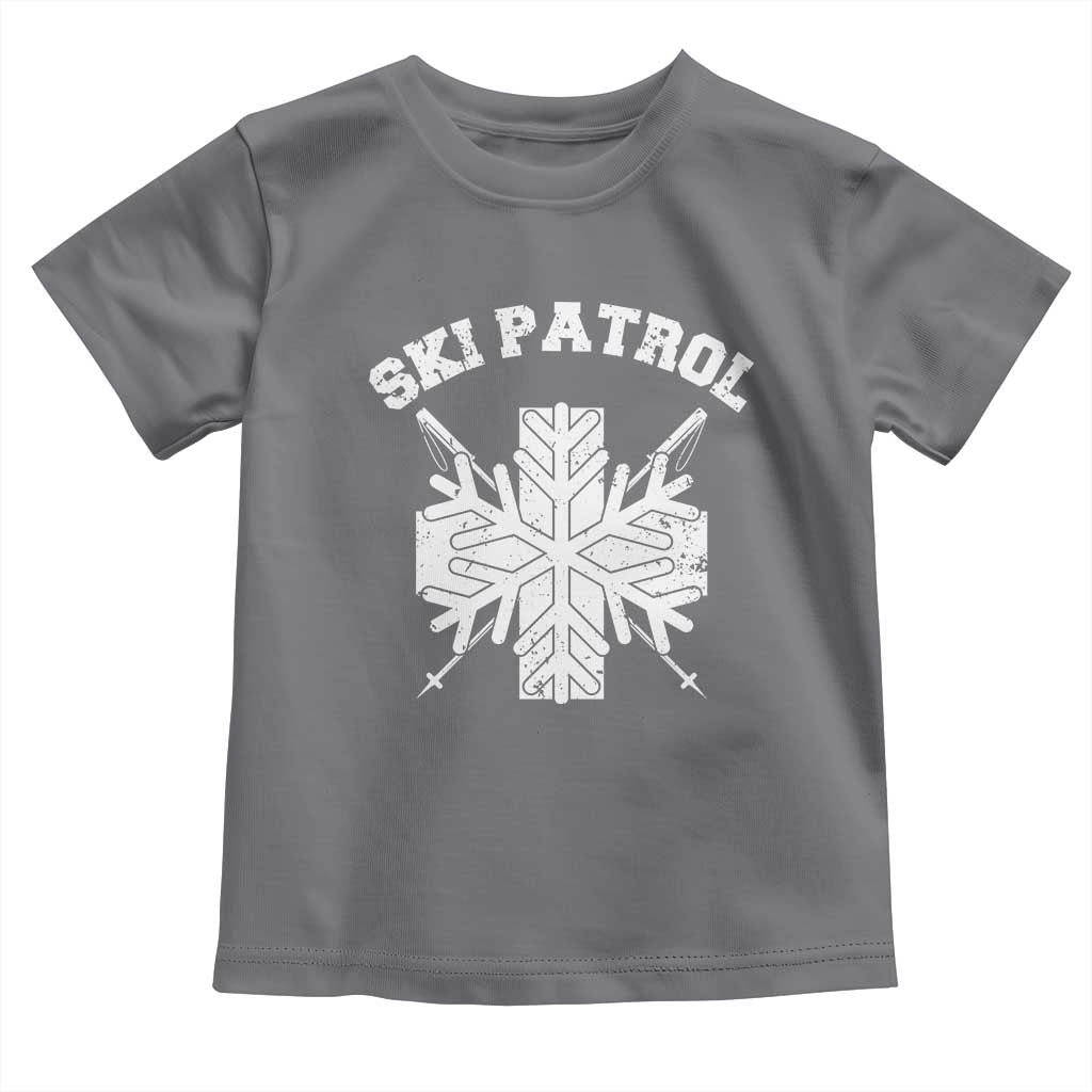 Ski Patrol Toddler T Shirt Mountain Rescue Winter Slopes Skiing Snowboarding - Wonder Print Shop