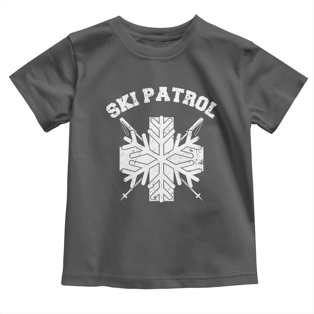 Ski Patrol Toddler T Shirt Mountain Rescue Winter Slopes Skiing Snowboarding - Wonder Print Shop