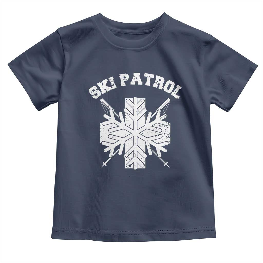 Ski Patrol Toddler T Shirt Mountain Rescue Winter Slopes Skiing Snowboarding - Wonder Print Shop