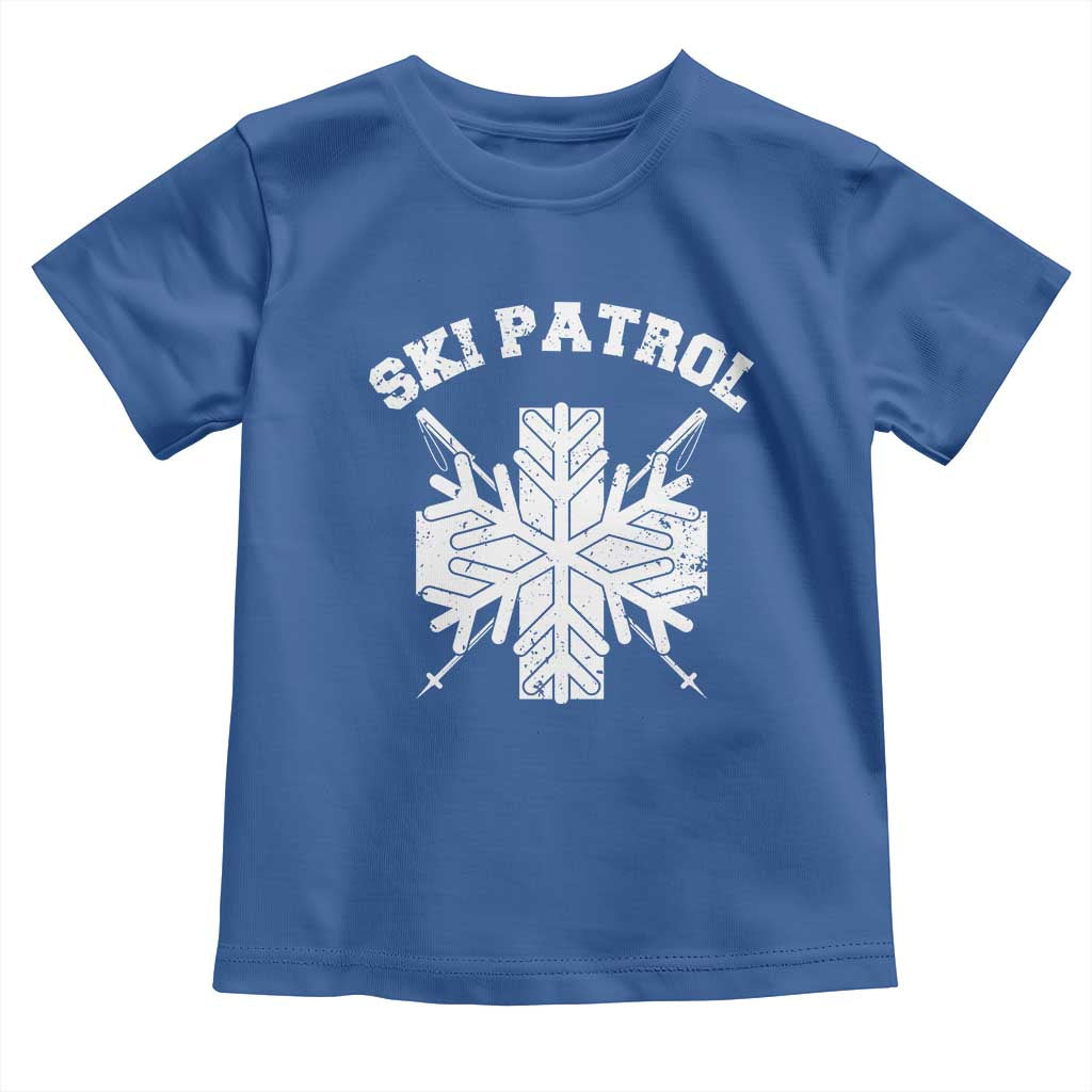 Ski Patrol Toddler T Shirt Mountain Rescue Winter Slopes Skiing Snowboarding - Wonder Print Shop