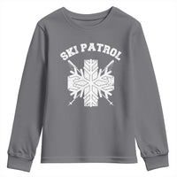 Ski Patrol Youth Sweatshirt Mountain Rescue Winter Slopes Skiing Snowboarding - Wonder Print Shop