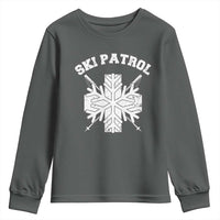 Ski Patrol Youth Sweatshirt Mountain Rescue Winter Slopes Skiing Snowboarding - Wonder Print Shop