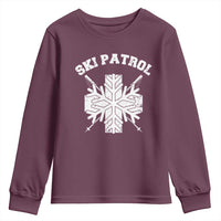 Ski Patrol Youth Sweatshirt Mountain Rescue Winter Slopes Skiing Snowboarding - Wonder Print Shop